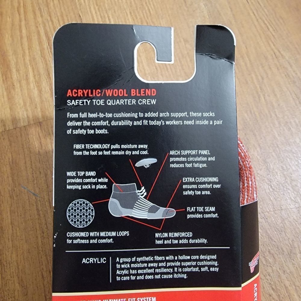 Red Wing Shoes Acrylic Wool Crew Socks Shoes Boots - Picture 3 of 5